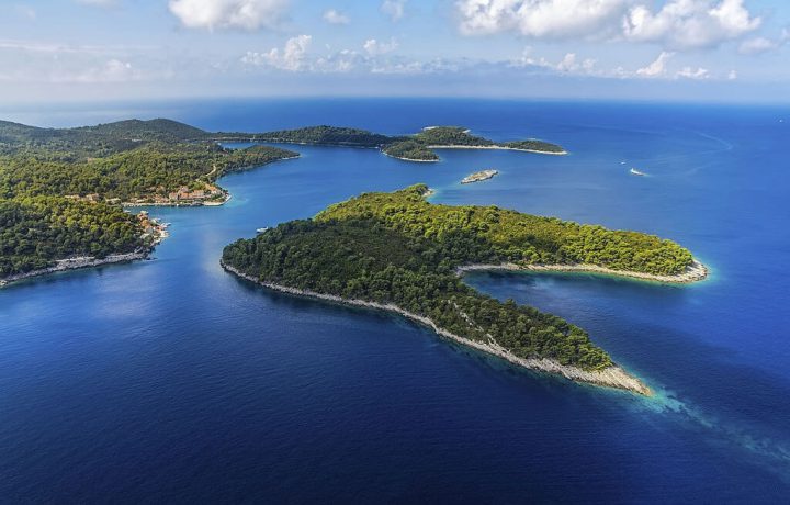 aerial view of mljet