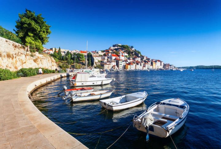 coast line sibenik croatia