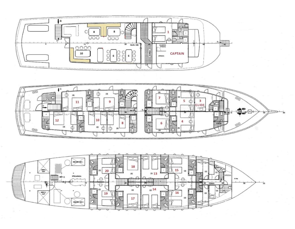Paradis Deck Plan