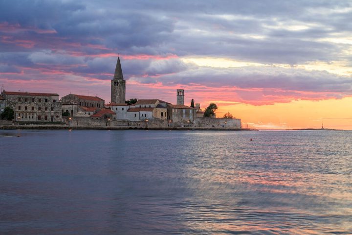 porec at the sunset