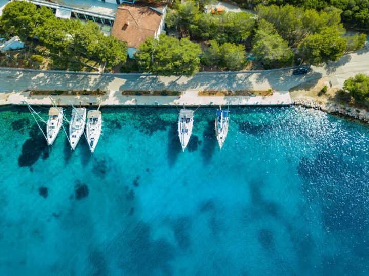 sailboats on lastovo pasadur