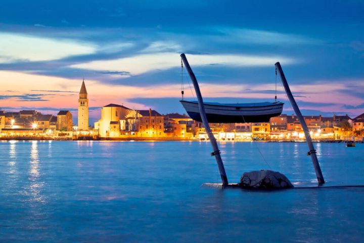 umag evening view seafront