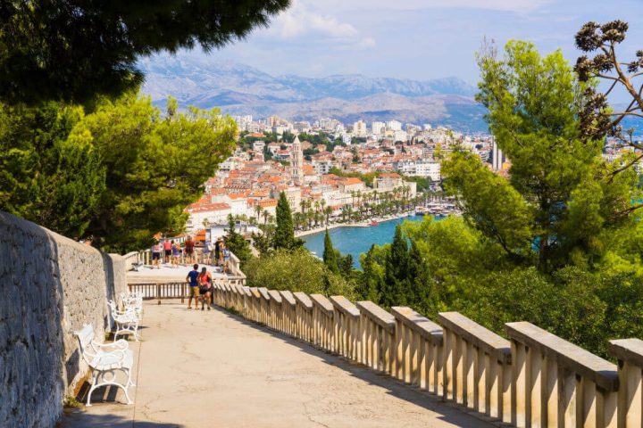 view from marjan hill split